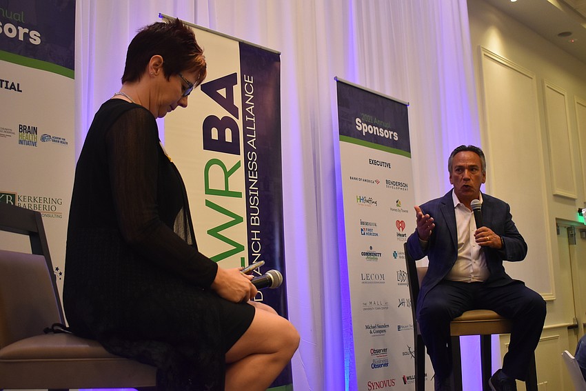 Lakewood Ranch Business Alliance Board Secretary Shawna Hicks-Cranston interviews CoolToday President Jaime DiDomenico. DiDomenico spoke about how to manage a business.