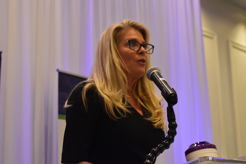 Lakewood Ranch Business Alliance 2020 Board Chair Lisa Kirkland gives her 