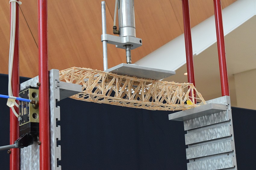 A bridge holds more than 65 pounds of pressure before finally cracking.