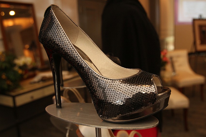 SPARCC Treasure Chest had several pieces of footwear on display.