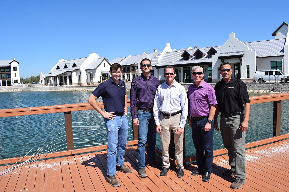 Co-project Manager JeffreyÂ Loffredo, Vice President Nathan Carr, SMR&#39;s Kirk Boylston, President David Sessions and Project Manager Angel Ortiz say they can&#39;t wait to see people enjoying Waterside Place.