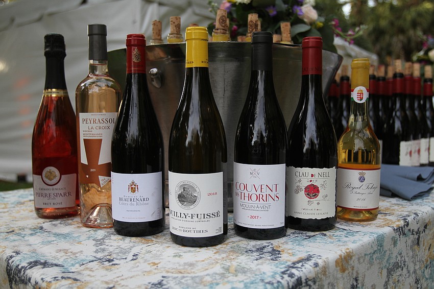 The evening had seven types of wine.