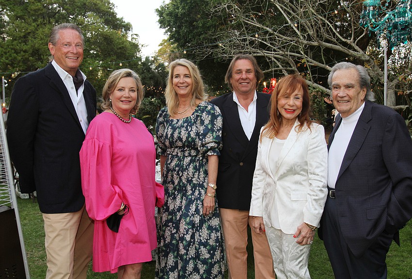 Hosts Patricia and Peter Estes, Nora and Billy Johnson and Eileen and Howard Curd