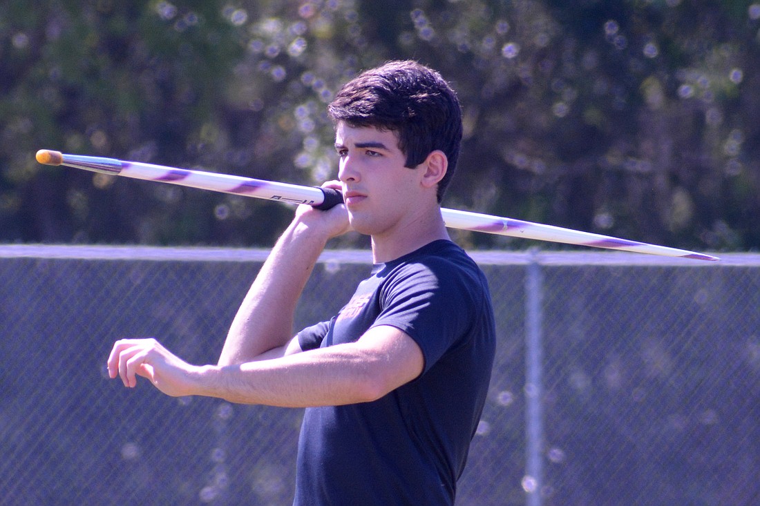 Lakewood Ranch&#39;s Blake Wood said he would encourage people interested in javelin to give the sport a chance.