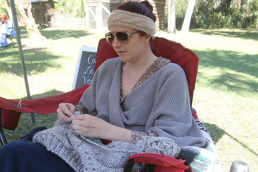 Megan Frazier knitted a kimono