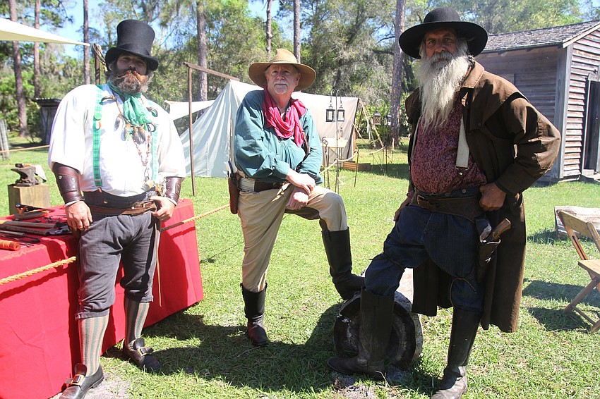 Thomas Littrell, Rick Holgate and Paul Meador put on a show for guests.