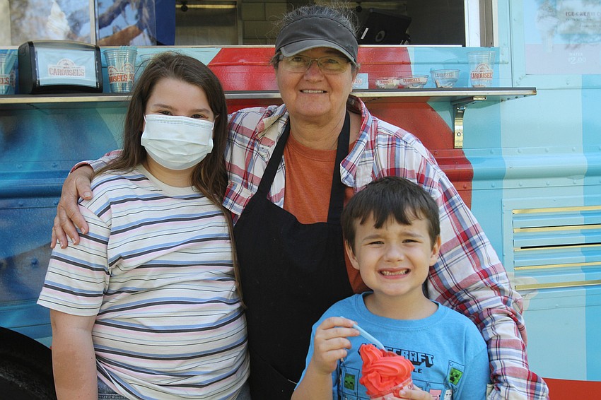 Eva Bailey, Linda Coker and Eli Bailey