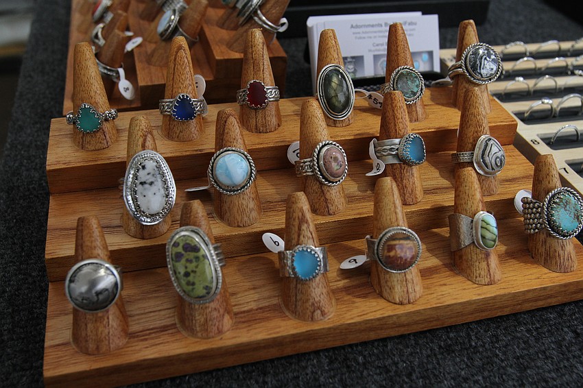 The Muyifabu tent had fidget spinner rings and other accessories.