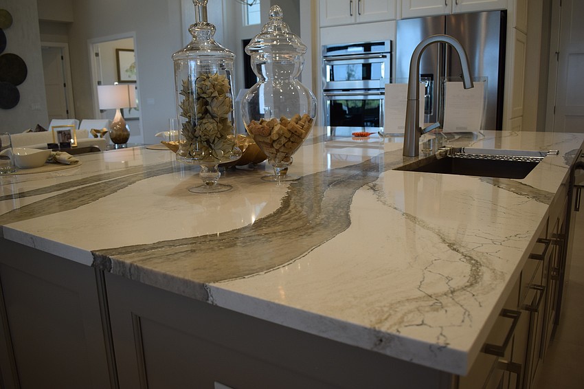 All the new models feature a substantial island in the kitchen.