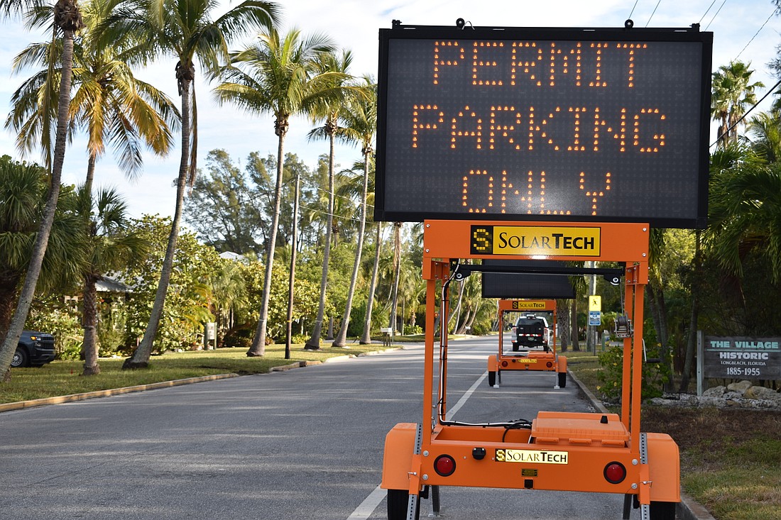 The town of Longboat Key continues to sort through enforcement of the resident permit parking program in the Longbeach Village neighborhood, which started on Jan. 1.