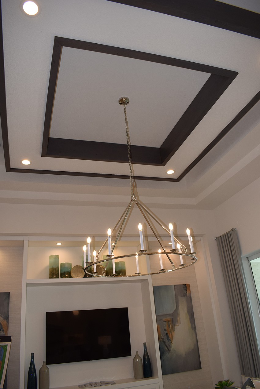 Much attention was paid to the ceilings in the Claireborne.