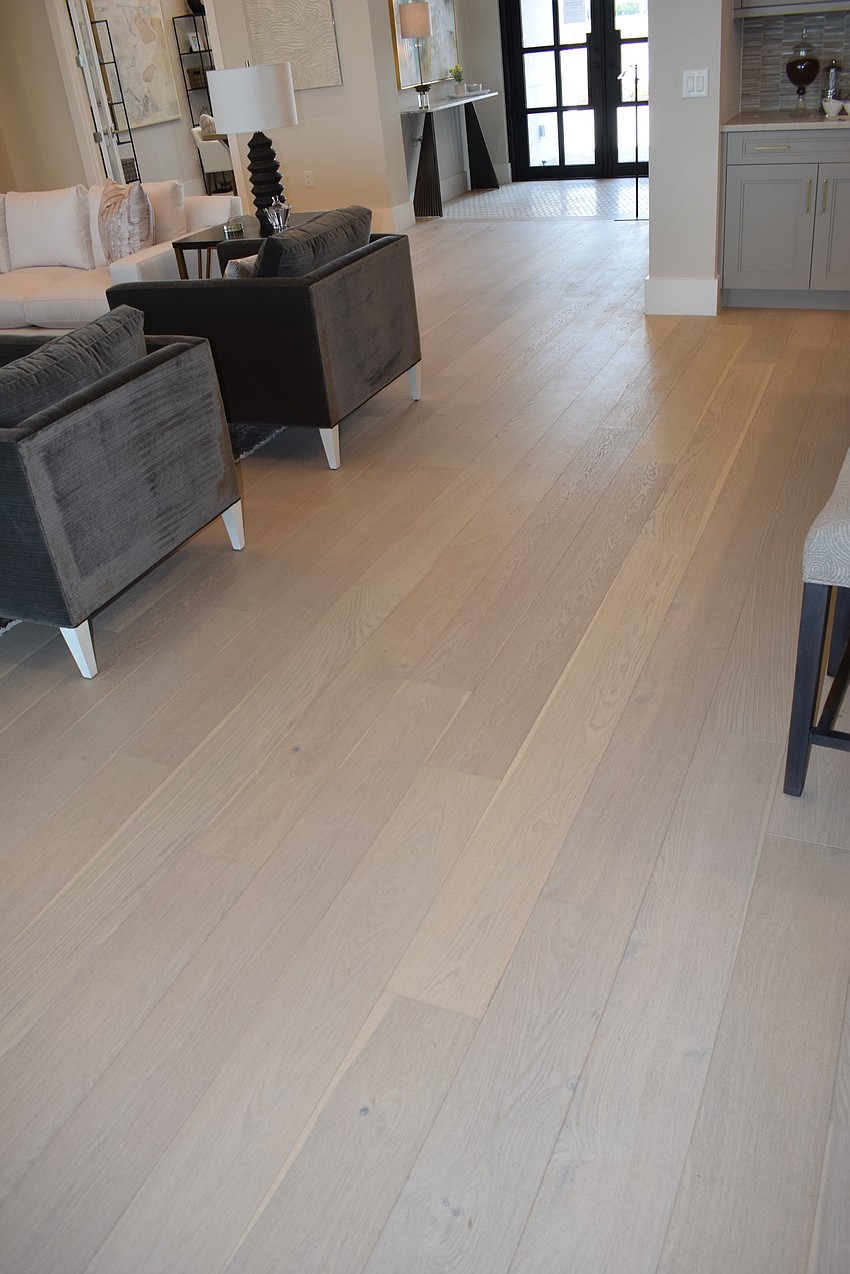 The Gardenia sports wooden flooring.