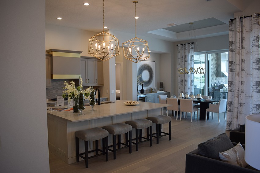 The Gardenia has plenty of area to entertain.