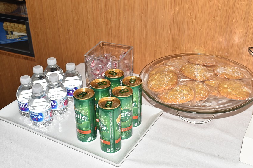 Sips and snacks were available in the stores.
