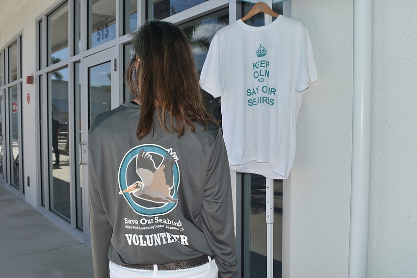 Cyndi Seamon sported the new Save Our Seabirds shirt.
