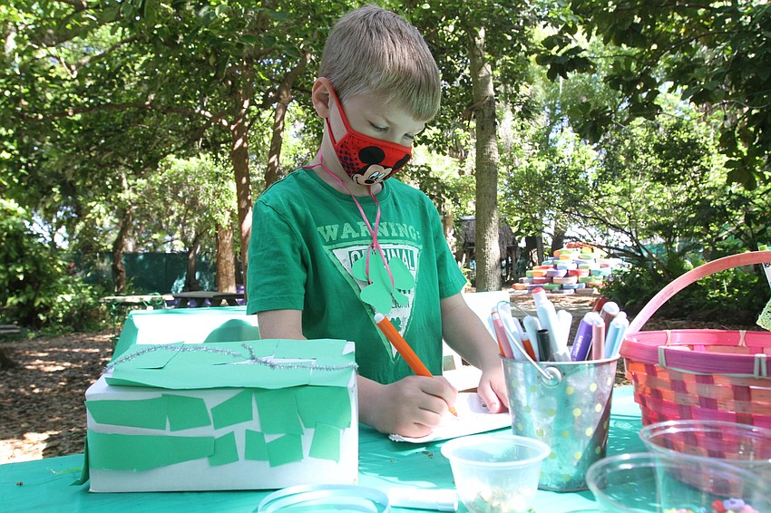 Liam O'Dell worked on crafts.