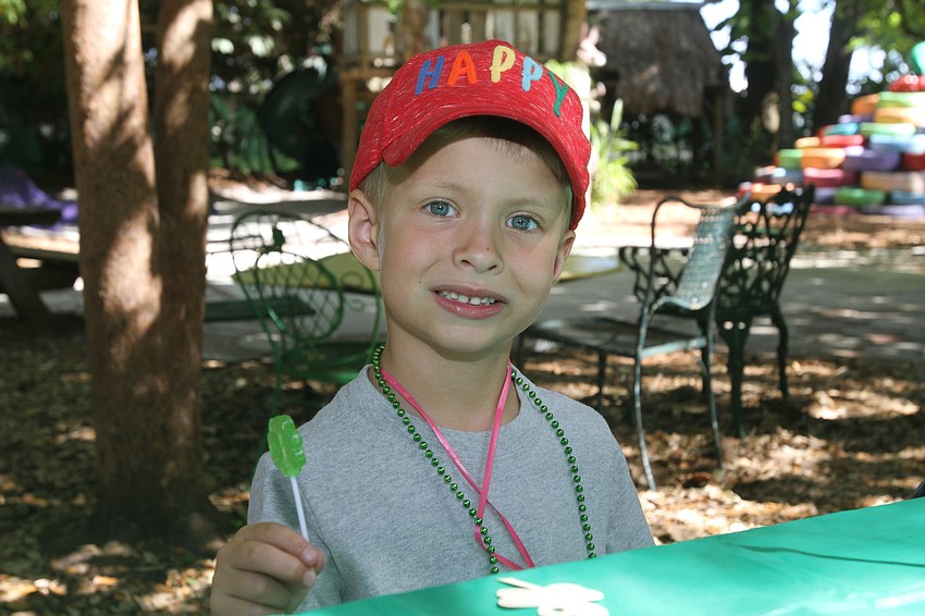 Timmy Collins had a green lollipop.