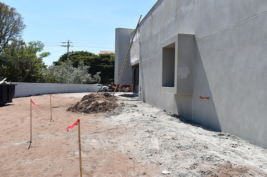 A look at the back of Fire Station 92.