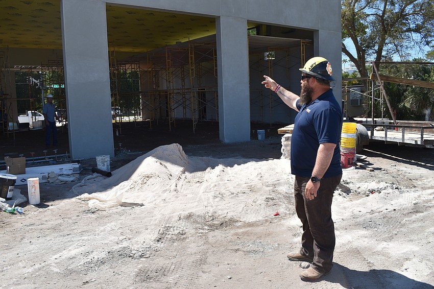 Jon F. Swift Construction superintendent Shane Hamm is responsible for overseeing the construction of Fire Station 92.