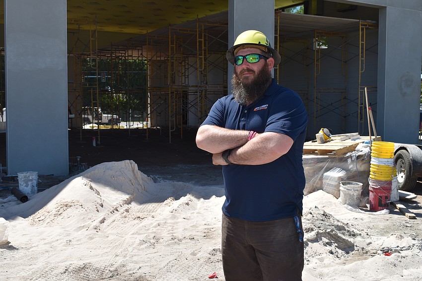 Jon F. Swift Construction superintendent Shane Hamm is responsible for overseeing the construction of Fire Station 92.