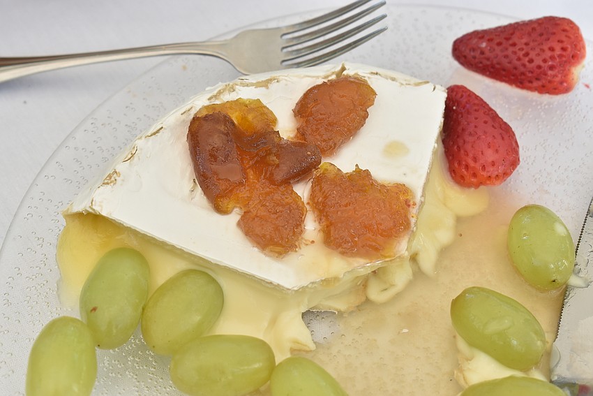 For an appetizer, the hostesses served fig jam made by Rev. Brock Patterson.