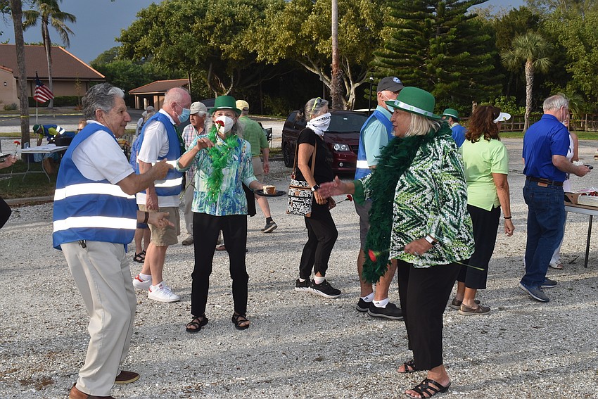 Parishioners started doing the twist as the music got going.