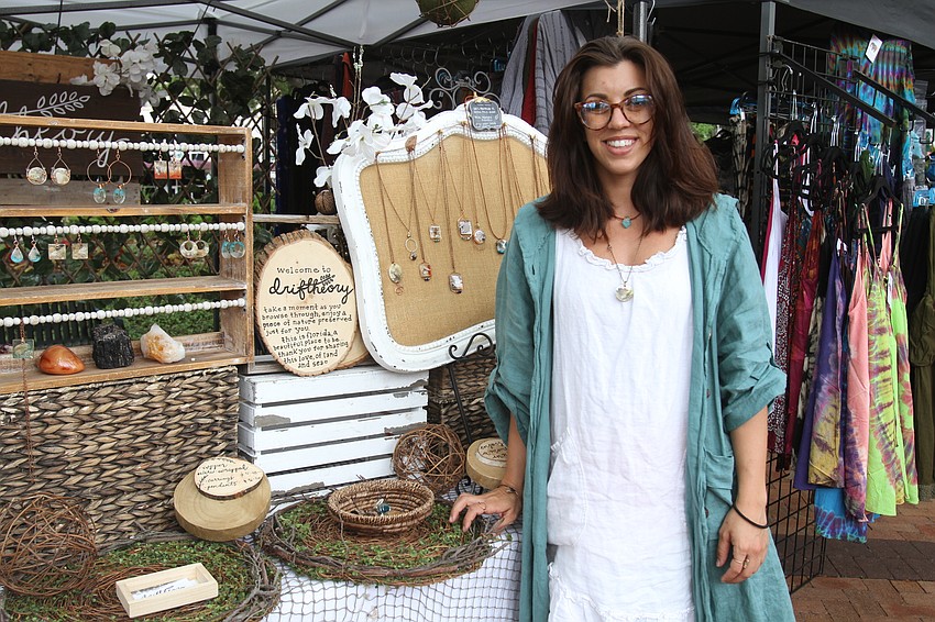 Danielle Ferrantino sells gifts at her Driftheory.