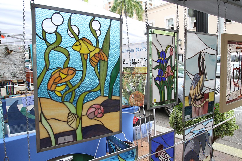 John Sherman sells various stain glass art designs.