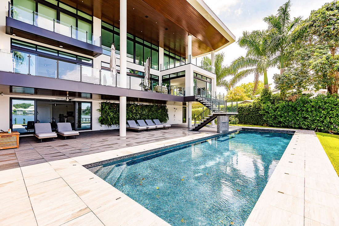 The home at 1400 Harbor Drive  was built in 2016 and it has five bedrooms, five-and-a-half baths, a pool and 5,402 square feet of living area.
