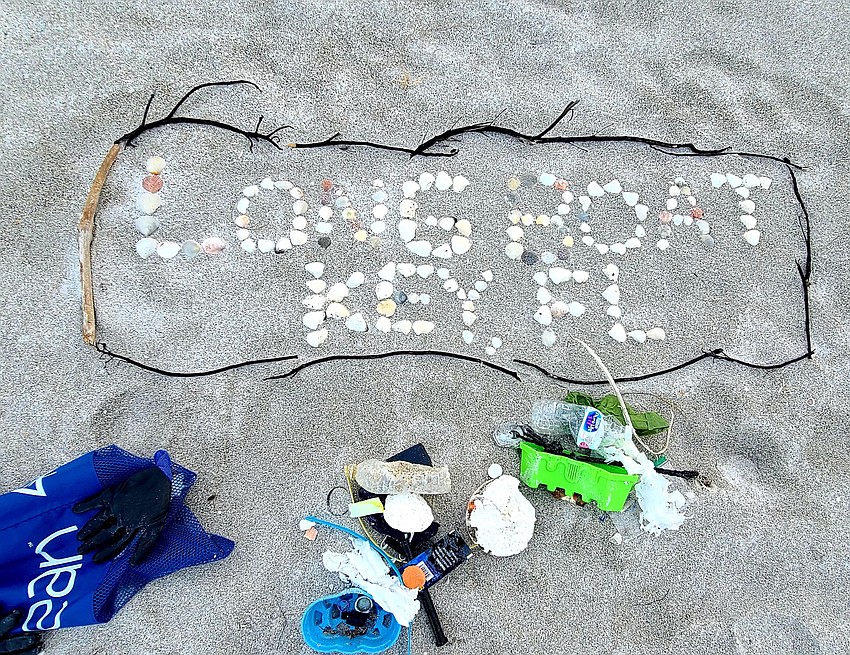 Heather Sellers came across a natural  find and documented her trash near it.