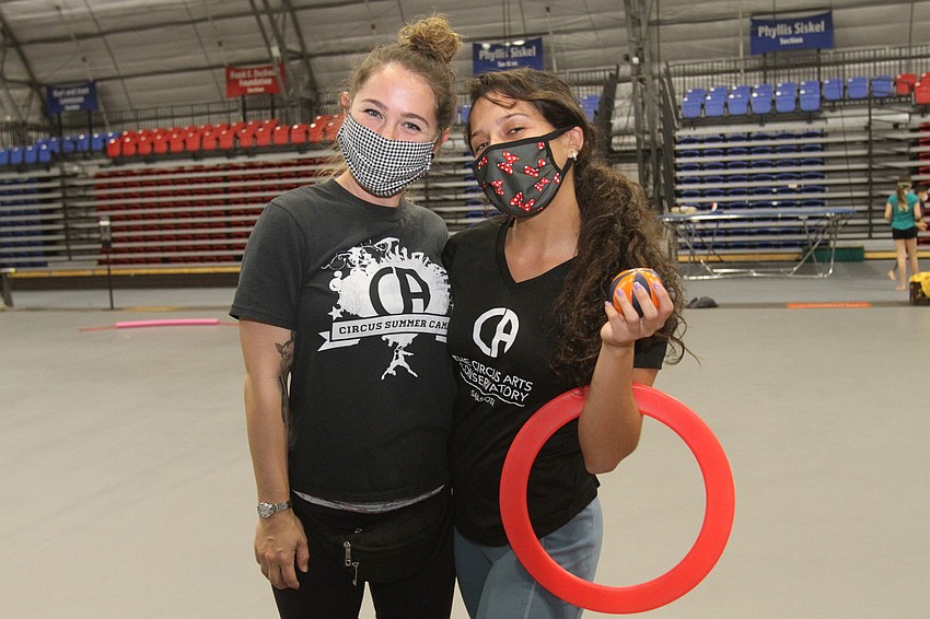 Summer Camp manager Rikki Hettig-Rolfe Meaux and assistant manager Jojo Trujillo teach campers all sorts of routines and acts.