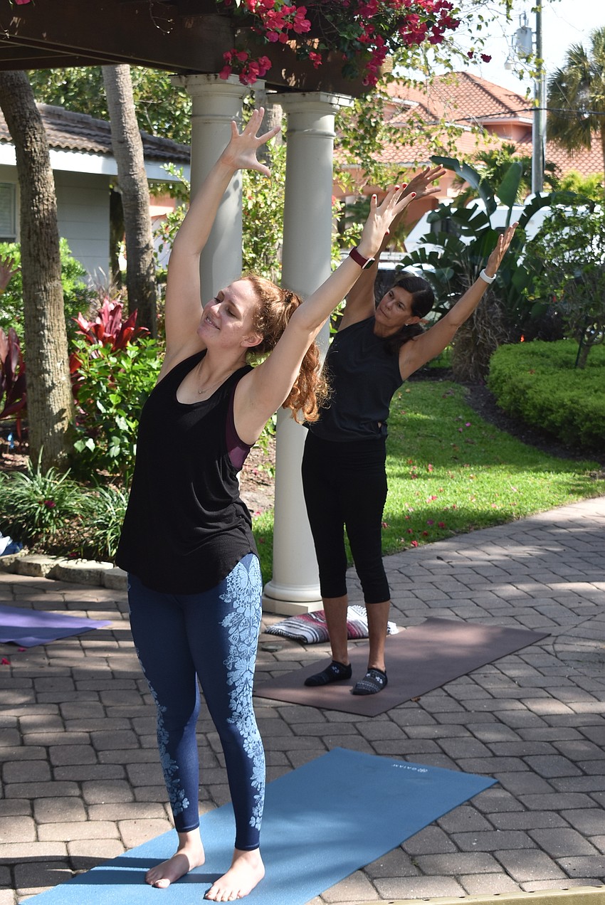 Nina Vannucci reaches for the sky.