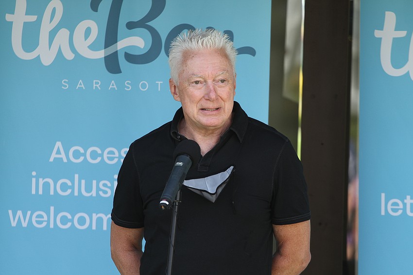 Founding CEO A.G. Lafley speaks with the crowd.