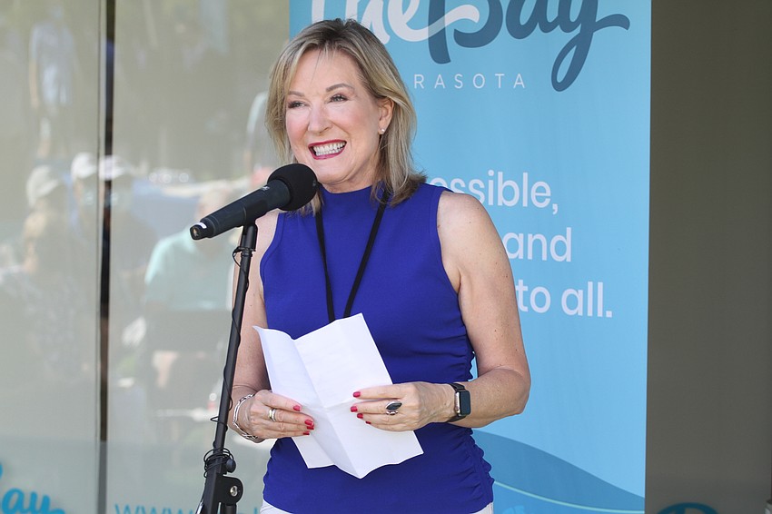 Charles & Margery Barancik Foundation President and CEO Teri Hansen was excited to see the turnout for the day's event.