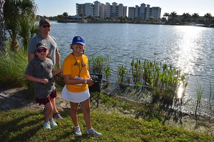 Bradenton's Guy Averill has been teaching his 9-year-old daughter Harper and 11-year-old daughter Stella learn how to fish. The girls started fishing during spring break this year.
