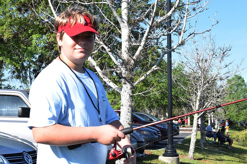 Del Tierra's Chase McCorkel says the best way to catch a fish is to take it slow, use a night crawler or normal worm for bait and slowly reel the line in.