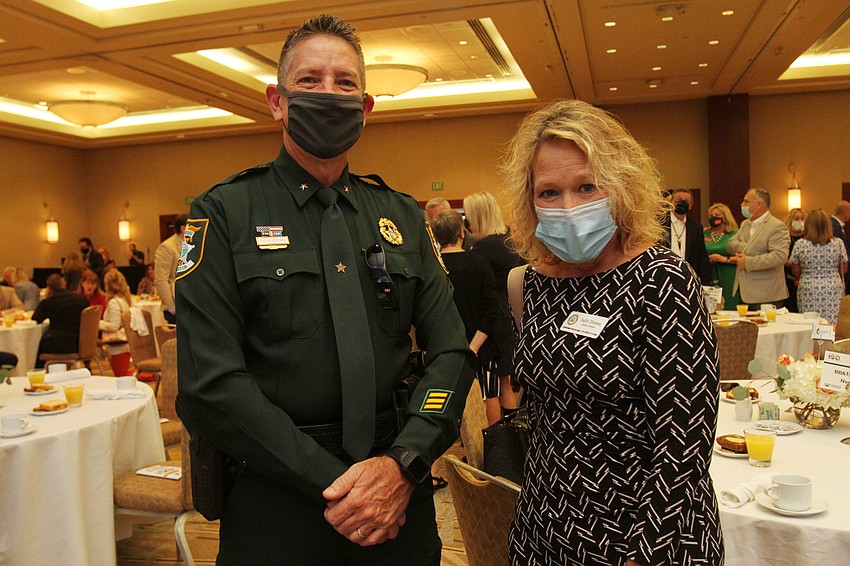 Sarasota County Sheriff Kurt Hoffman and Sally Dionne