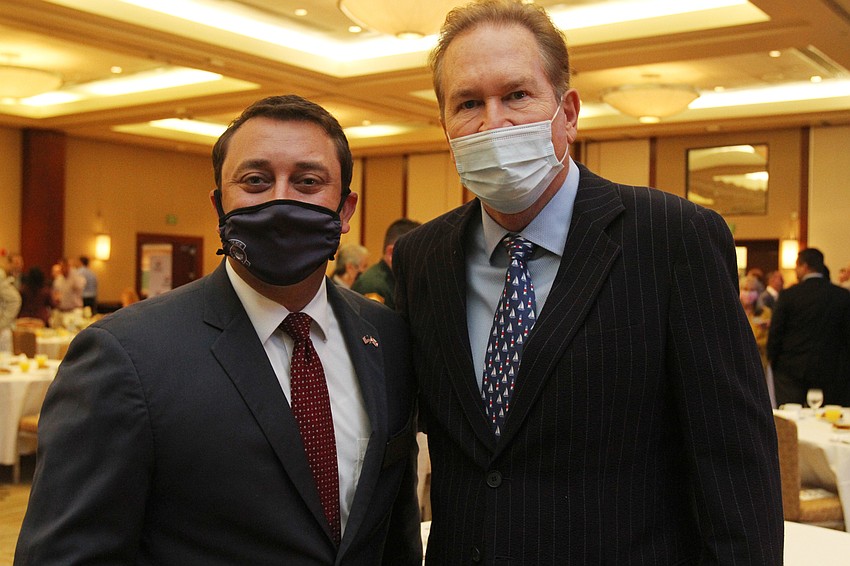 Mayor Hagen Brody and Congressman Vern Buchanan