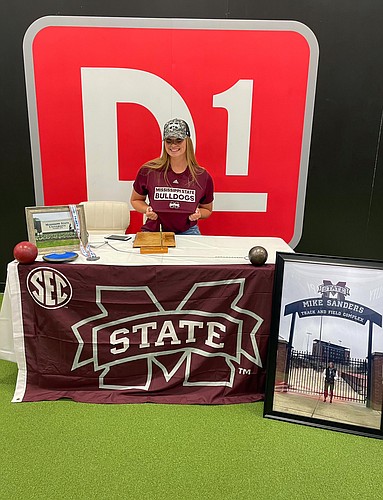 Riley Simmons signed with Mississippi State on March 19. Courtesy photo.