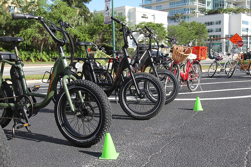 Attendees had plenty of electric bikes to choose from.