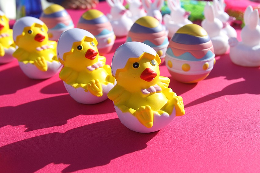 Kids won eggs and other prizes.