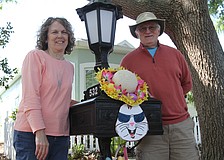 Marilyn and Jim May have committed this year to adding more Easter decorations to their mailbox.