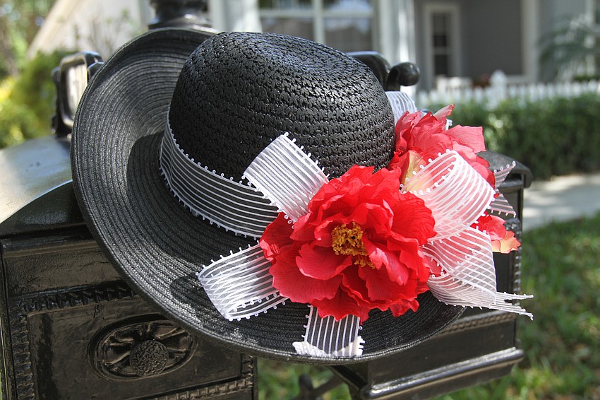 Several neighbors added flowers to their Easter bonnets, with varying colors and shades.