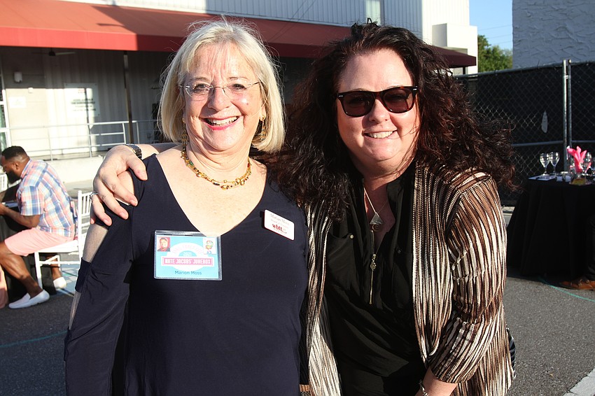 Co-chairwoman Marian Moss with Kim Sewell