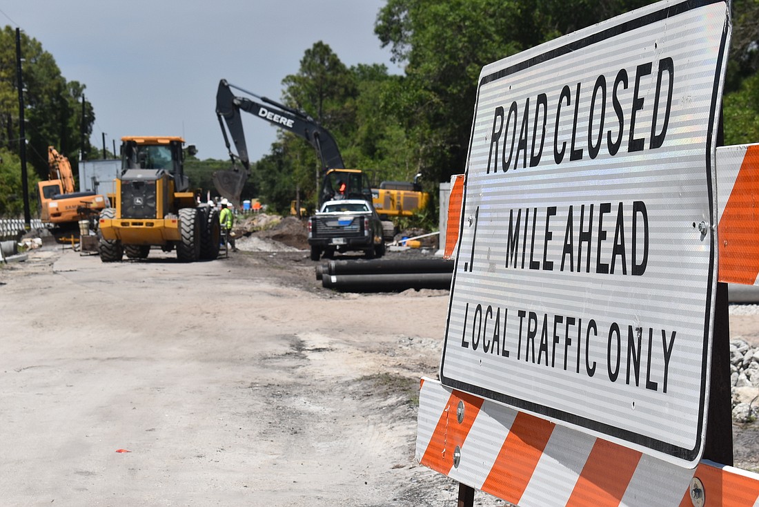 A quarter-mile stretch of Pope Road from White Eagle Boulevard to State Road 64 is under construction. The addition of turn lanes at the intersection of Pope Road and White Eagle Boulevard could prevent traffic backup.