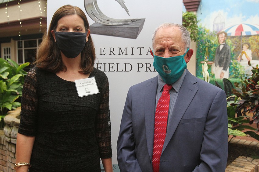 Amy Wallace and Vice President of Greenfield Foundation Bill Epstein