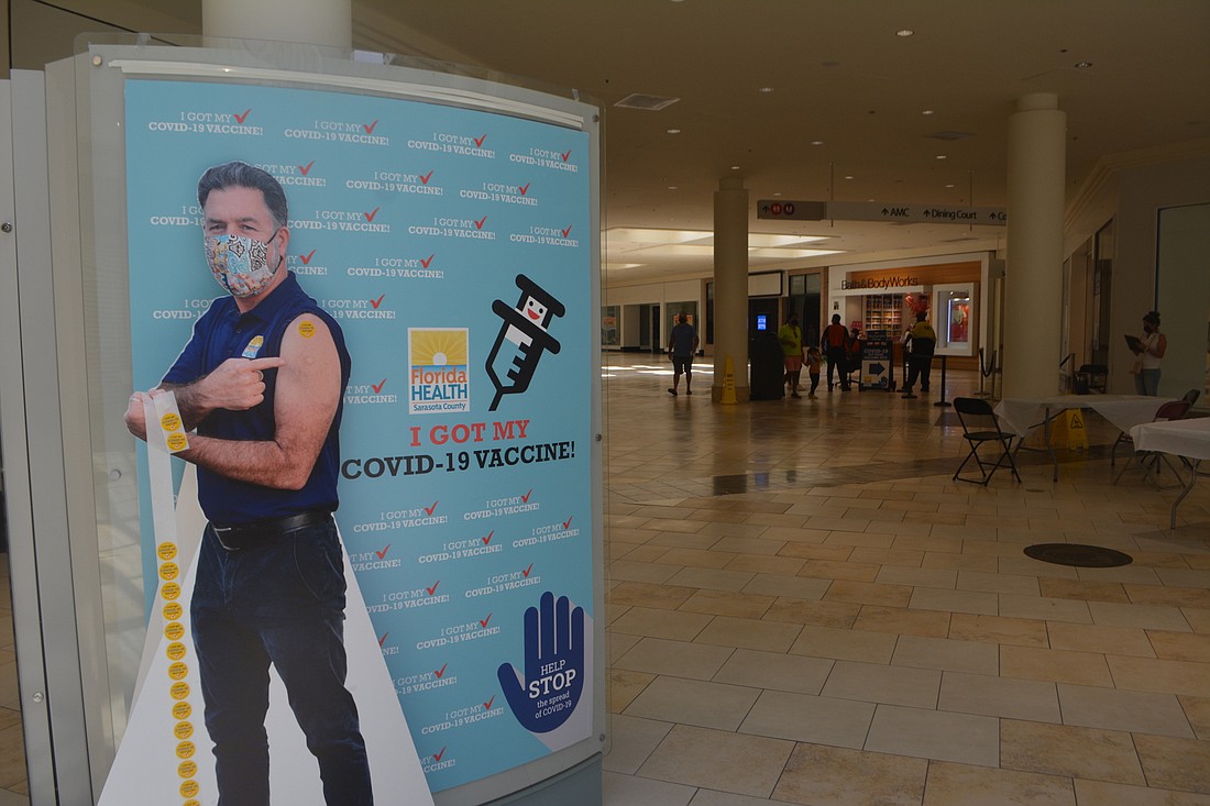 In addition to shifting to walk-up  vaccination clinics at the mall, the Florida Department of Health in Sarasota County hopes extended hours of operation will draw individuals who havenâ€™t yet gotten a shot.