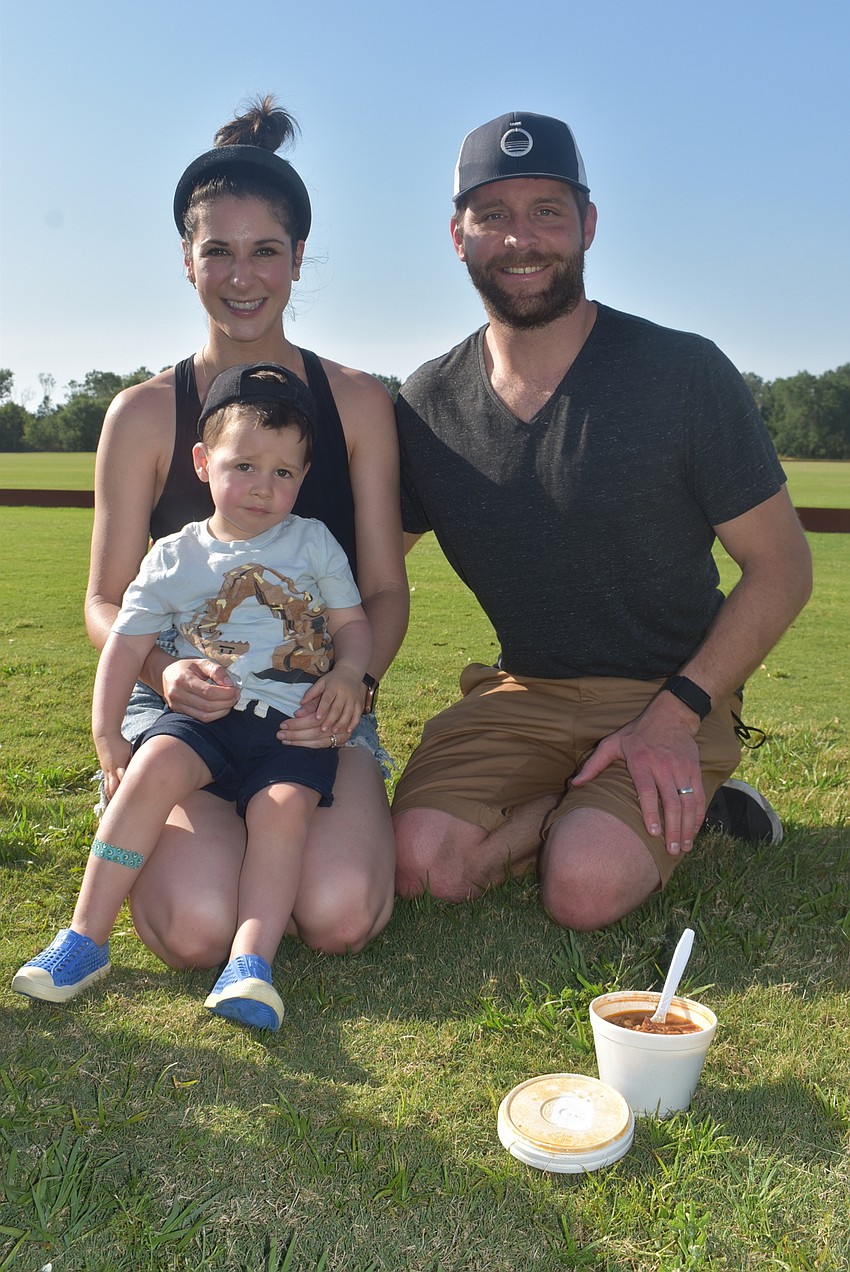 Christine Meissner, Pierce Meissner, 2, and Jordan Meissner moved into the Palisades a week before Ranch Nite. They figured the event would give them an opportunity to socialize for the first time in their new community.