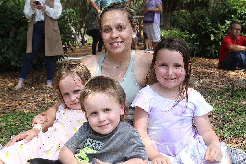 Meghan Smith with Bex, Vaughn and Soul Simpson