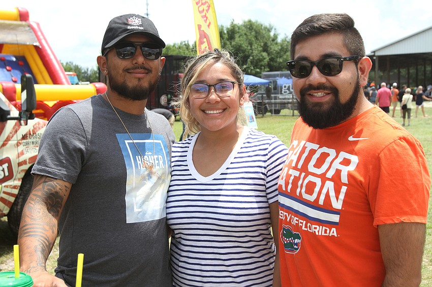 Victor and Itzayana Mares with Eduardo Ortiz